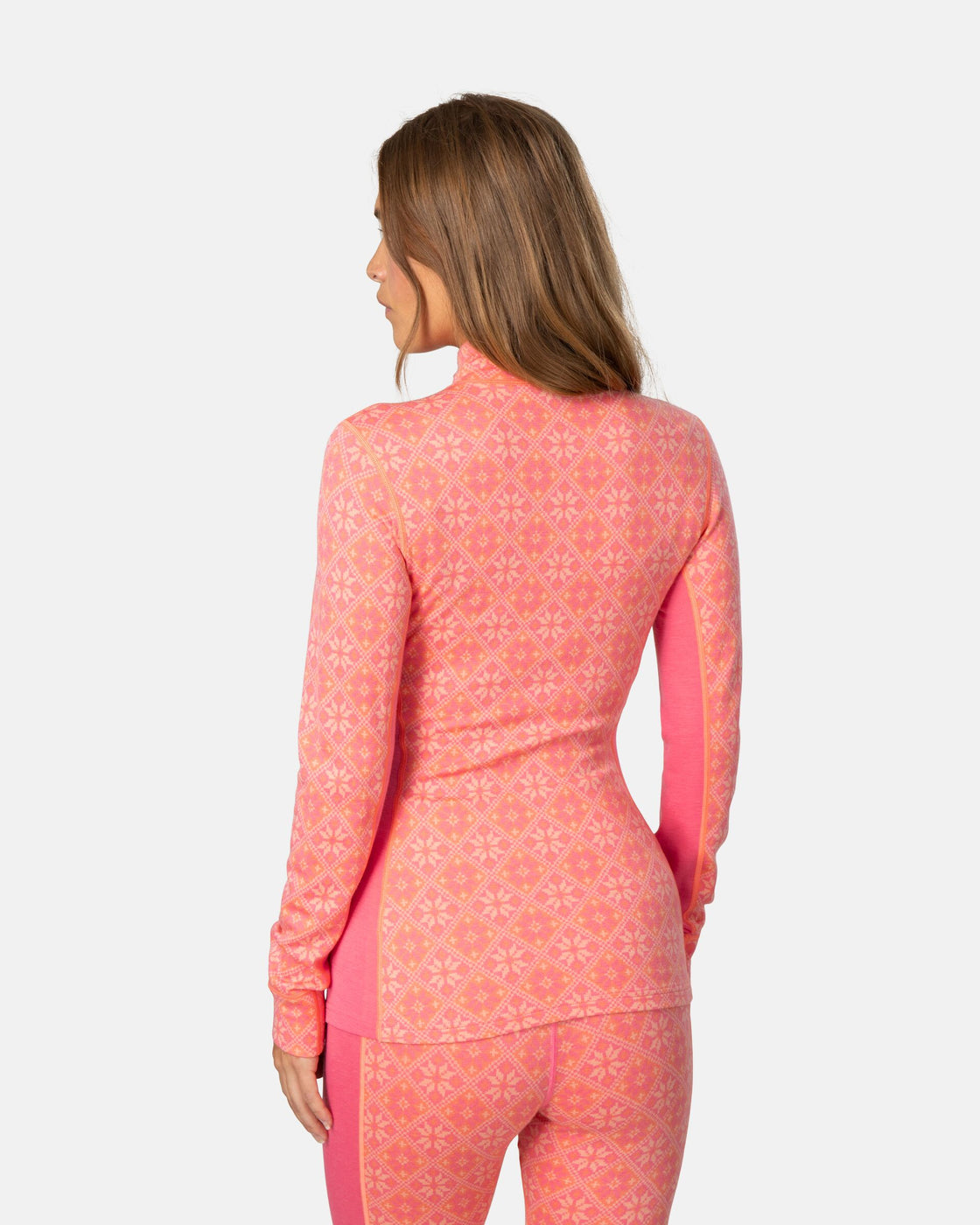 Rose Merino Long Sleeve Half Zip 240 ♀