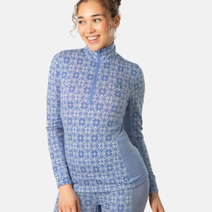 Rose Merino Long Sleeve Half Zip 240 ♀