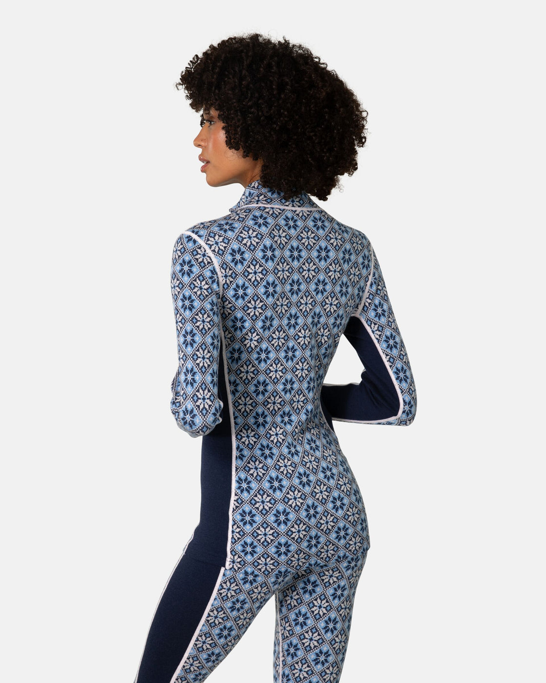 Rose Merino Long Sleeve Half Zip 240 ♀