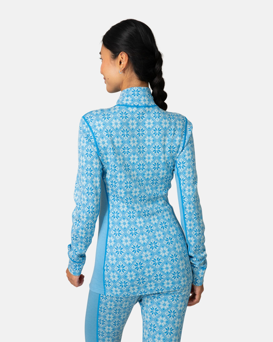 Rose Merino Long Sleeve Half Zip 240 ♀
