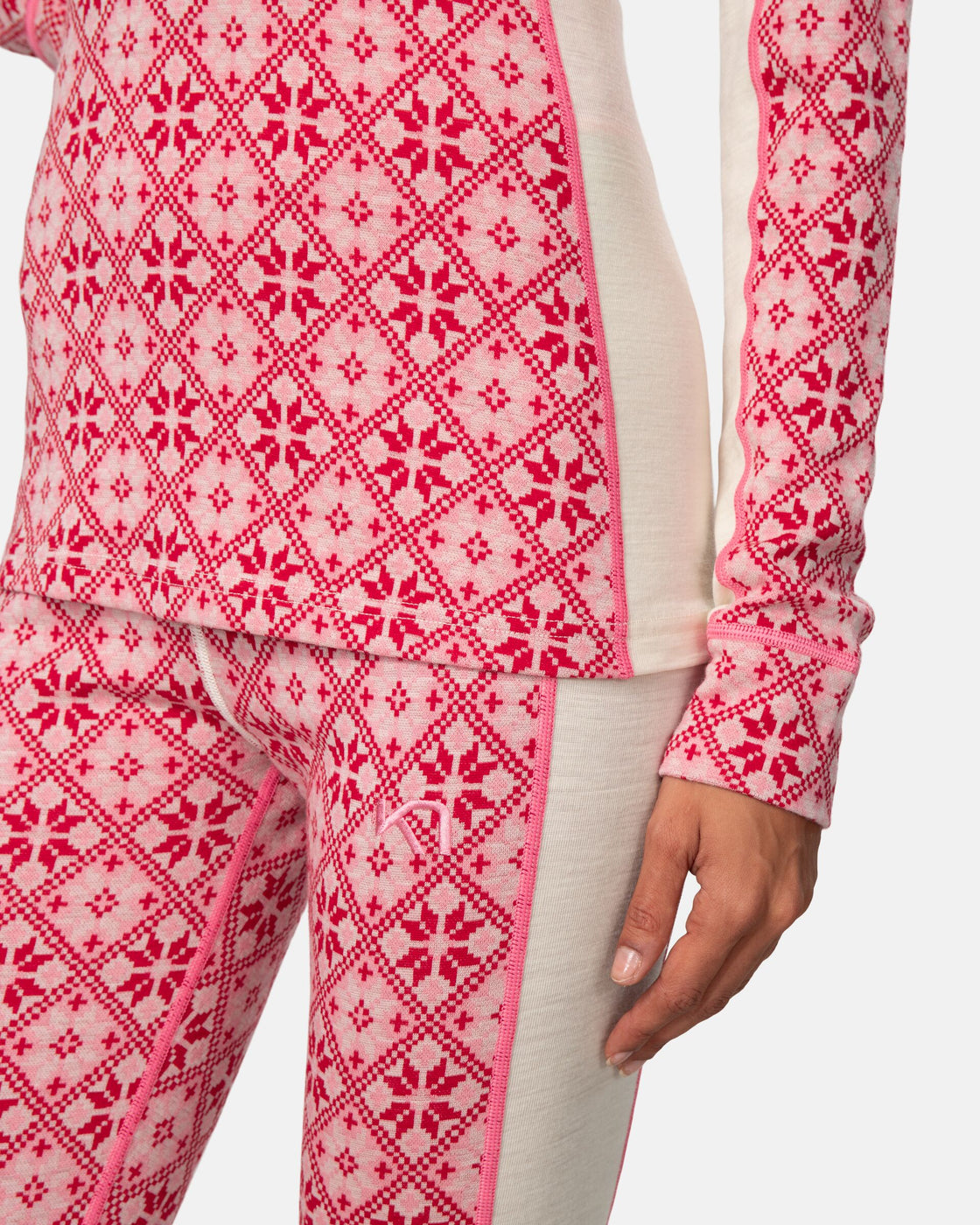 Rose Merino Long Sleeve Half Zip 240 ♀