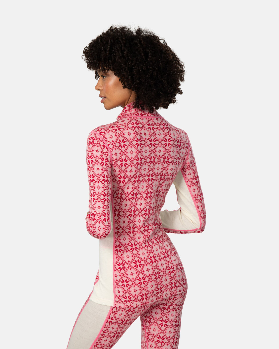 Rose Merino Long Sleeve Half Zip 240 ♀