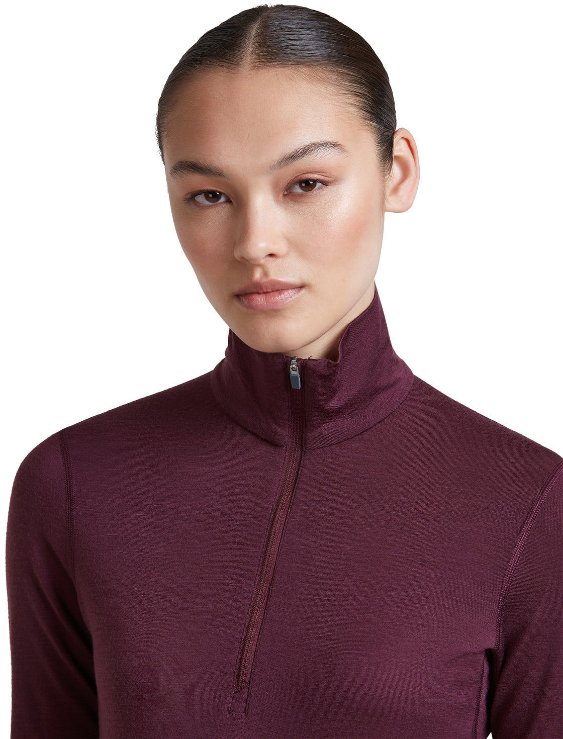 Oasis Merino Long Sleeve Damen Zip 200