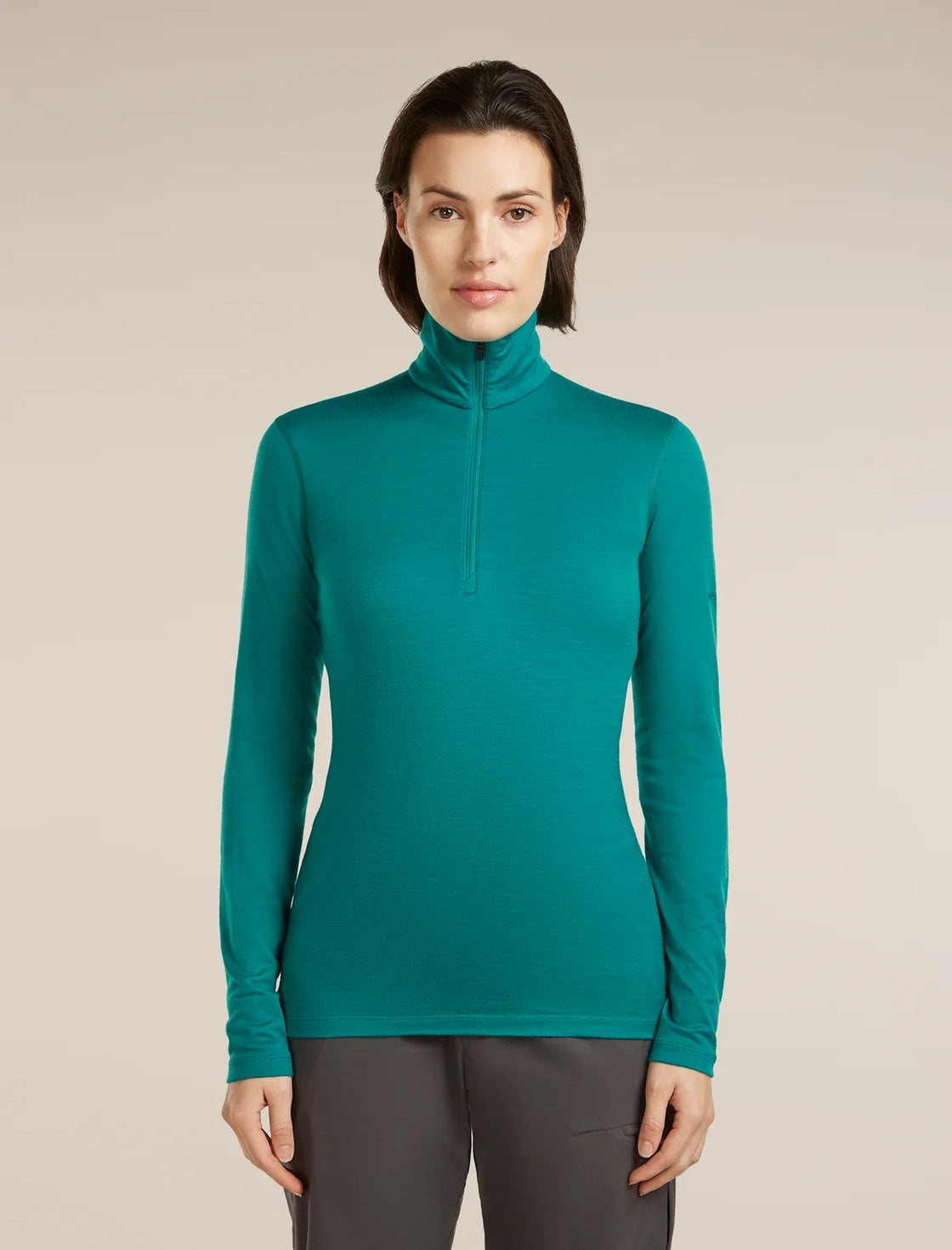Oasis Merino Long Sleeve Damen Zip 200