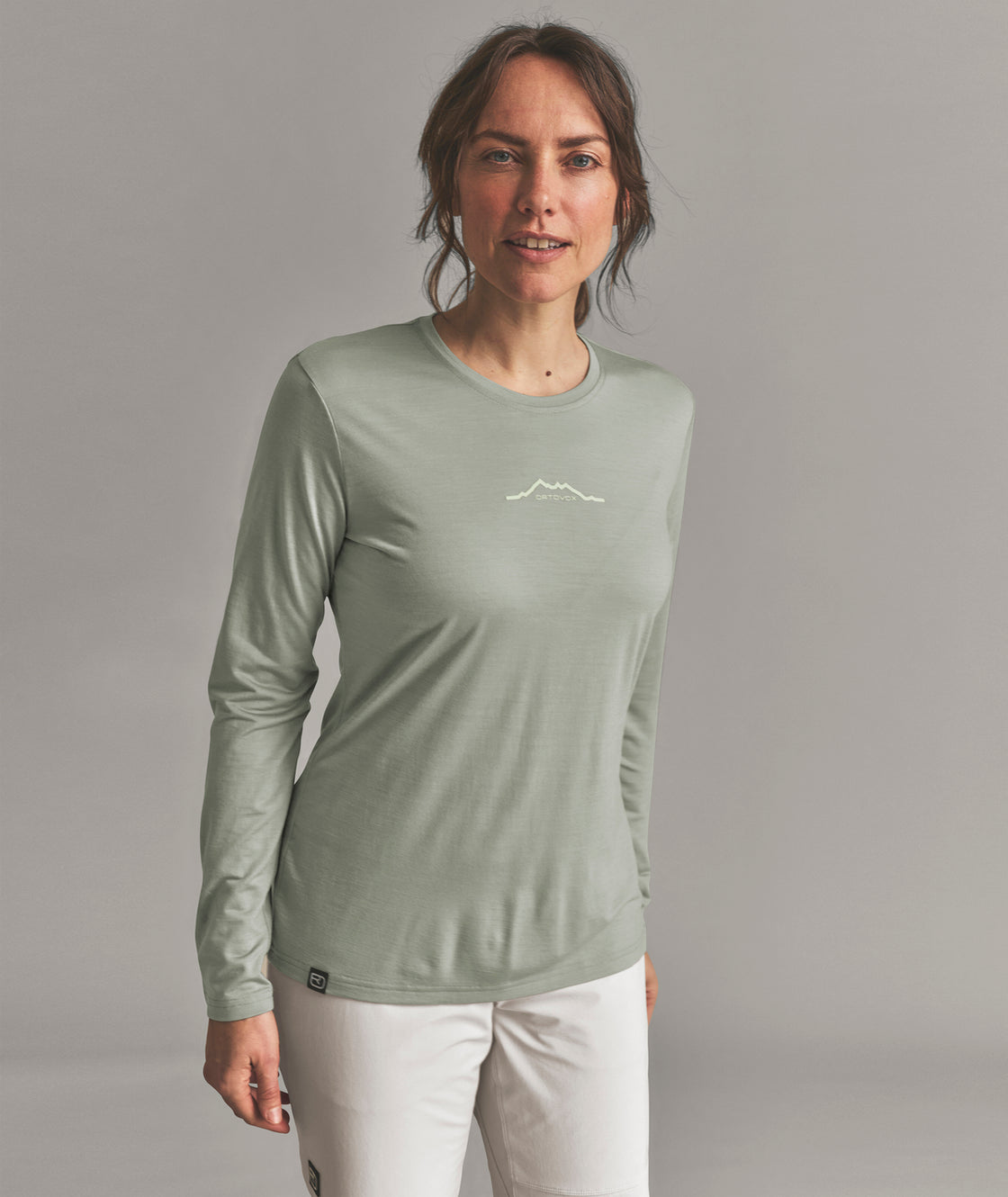 150 Merino Cool Logo Manches Longues ♀