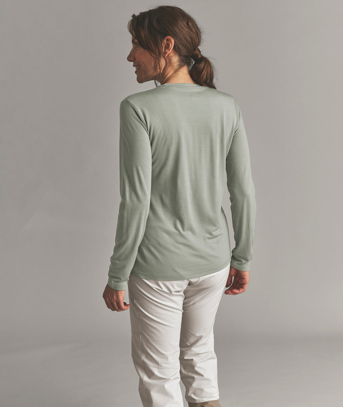 150 Merino Cool Logo Manches Longues ♀
