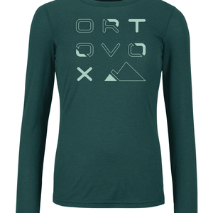 185 Merino Brand Outline Longsleeve ♀