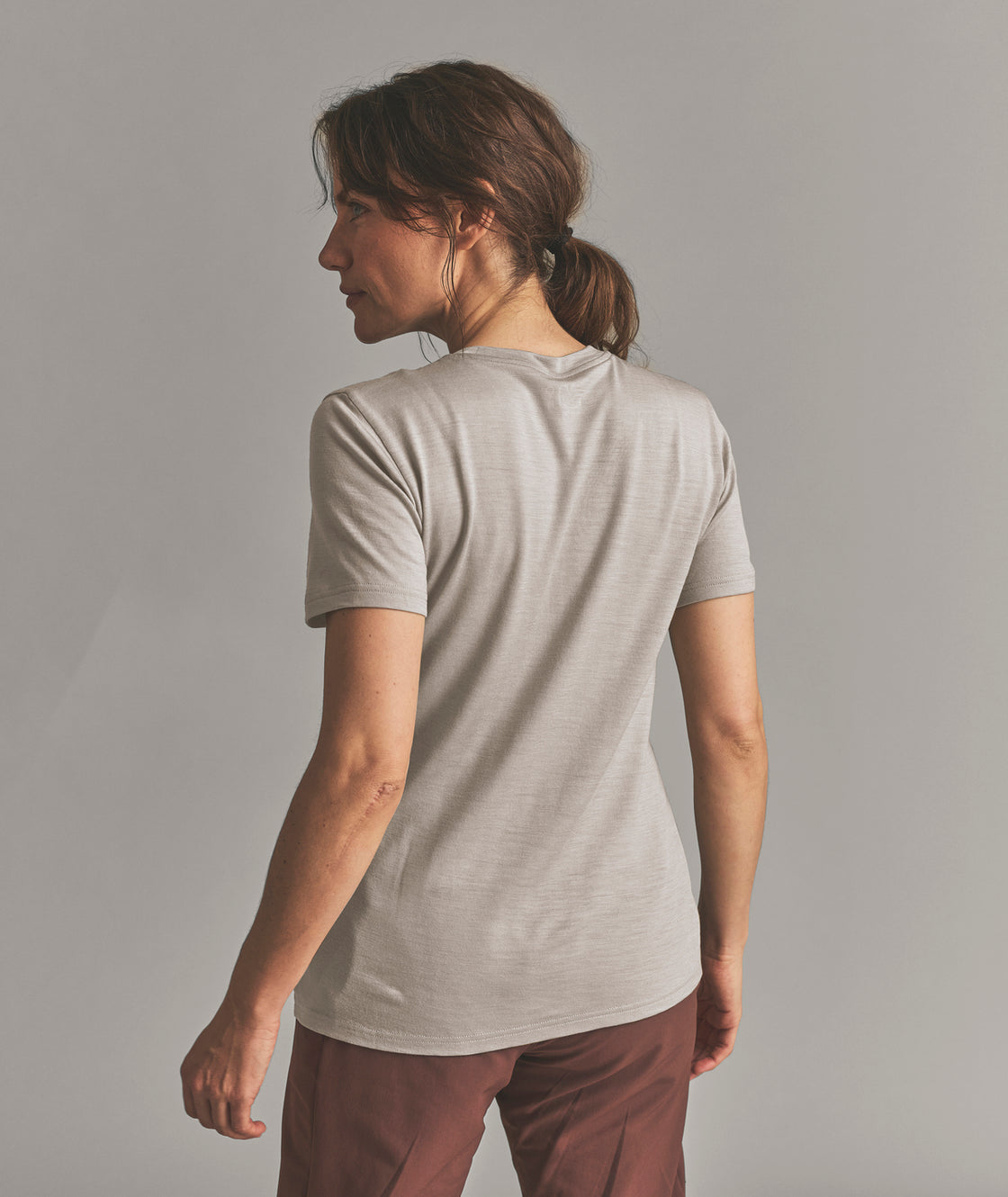 185 Merino Mountain Badge T-Shirt Damen