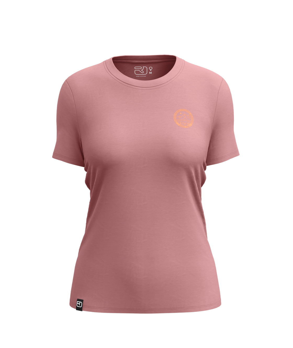 185 Merino Mountain Badge T-Shirt Damen