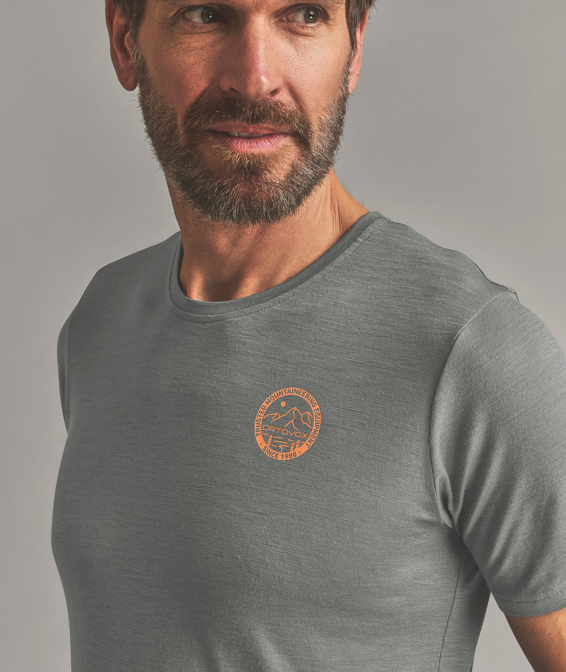 185 Merino Mountain Badge T-Shirt Herren