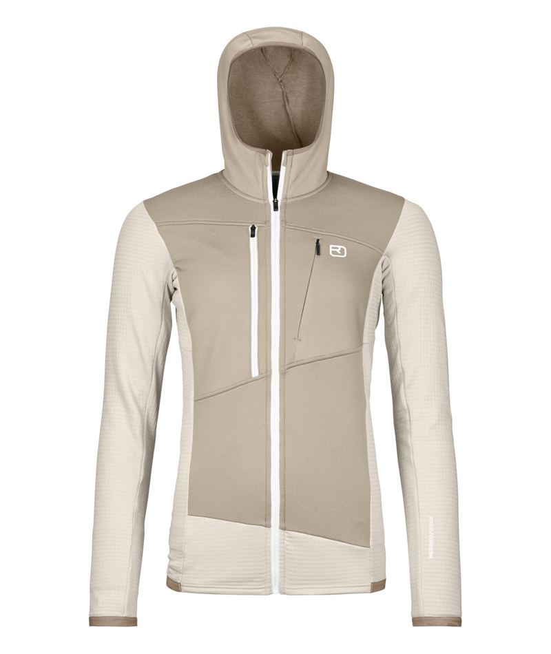 Apparel Ortovox Fleece Light Grid Zip Neck Hoody Ortovox Fleece