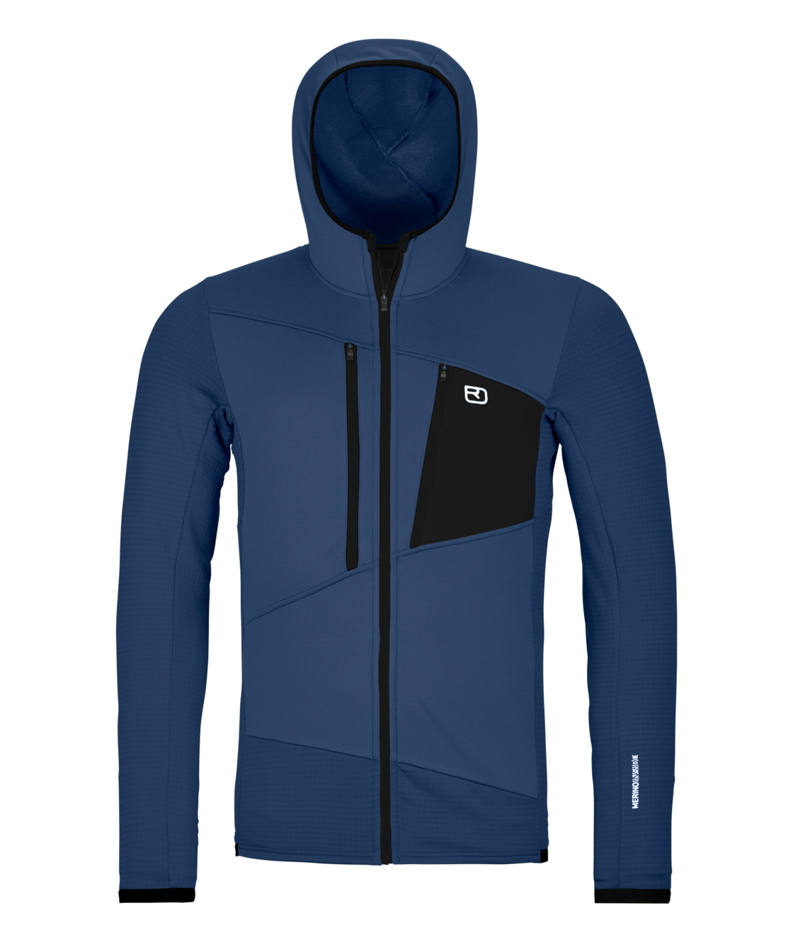 Sweat à capuche en laine mérinos pour hommes