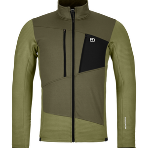 Veste en polaire mérinos Grid pour hommes