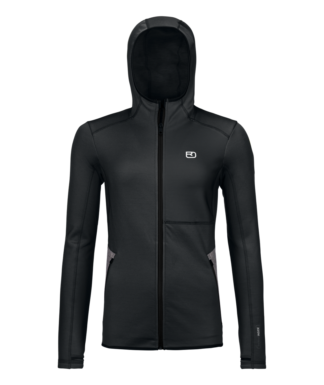 Sweat à capuche polaire mérinos femme