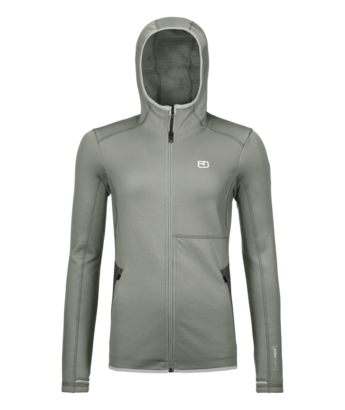 Sweat à capuche polaire mérinos femme