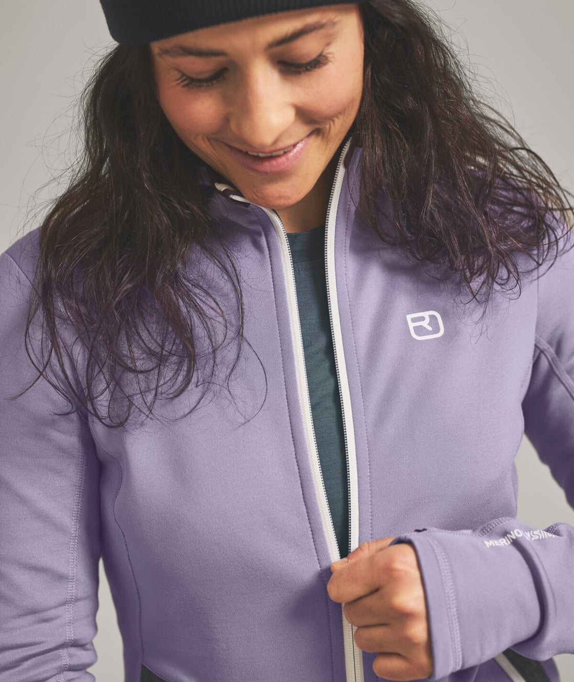 Merino Fleece Hoody Damen