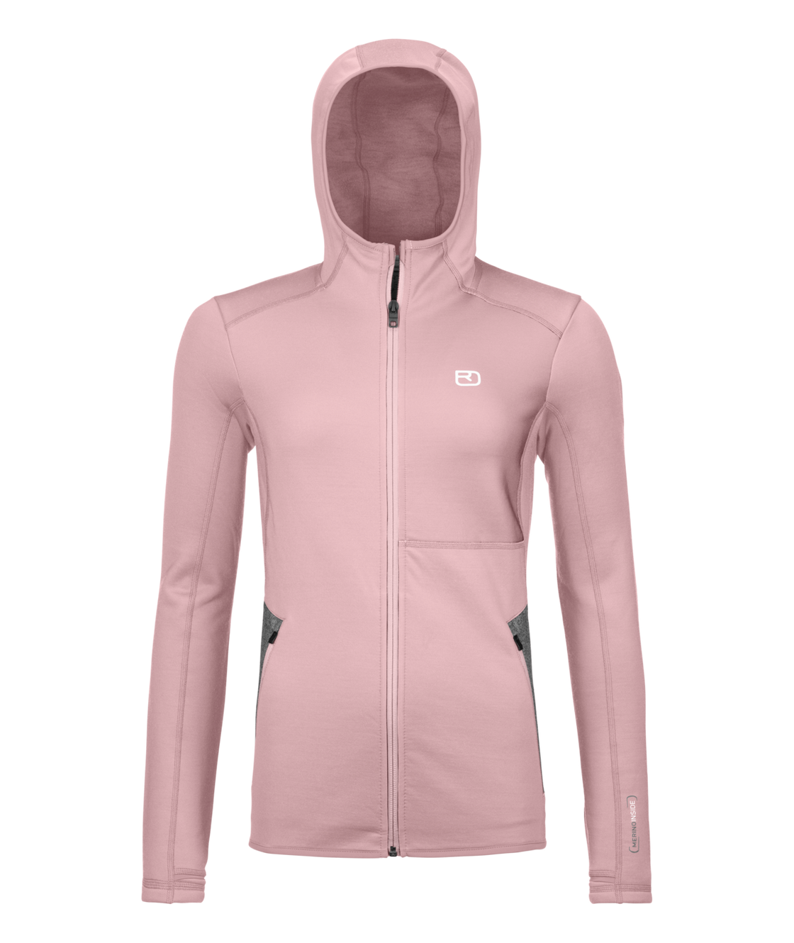 Sweat à capuche polaire mérinos femme