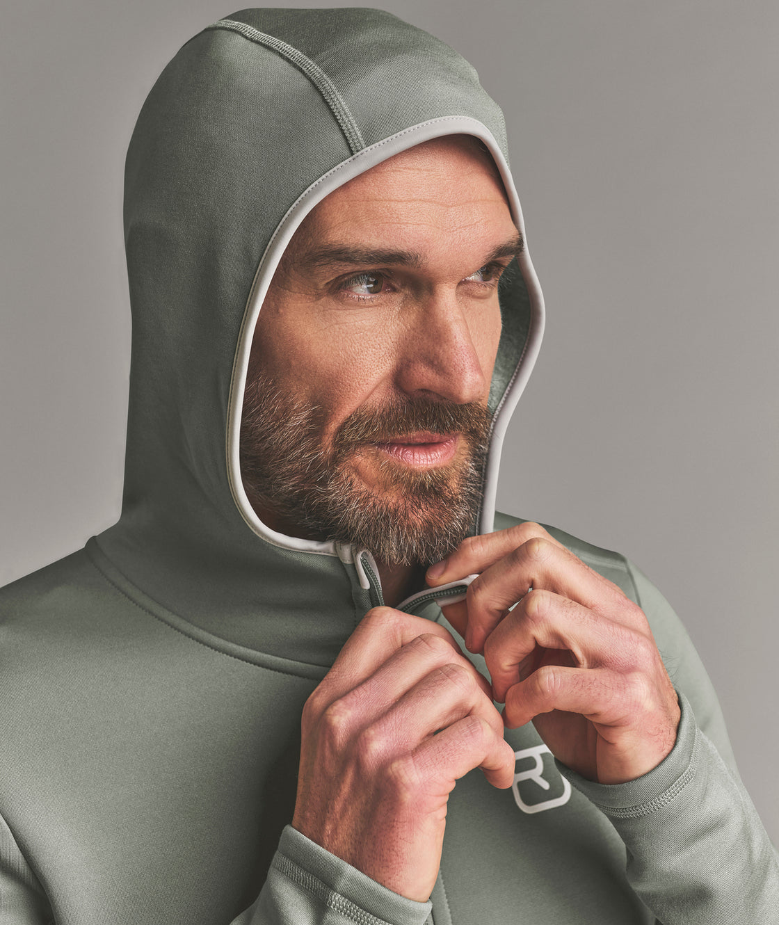 Sweat à capuche en polaire mérinos pour hommes