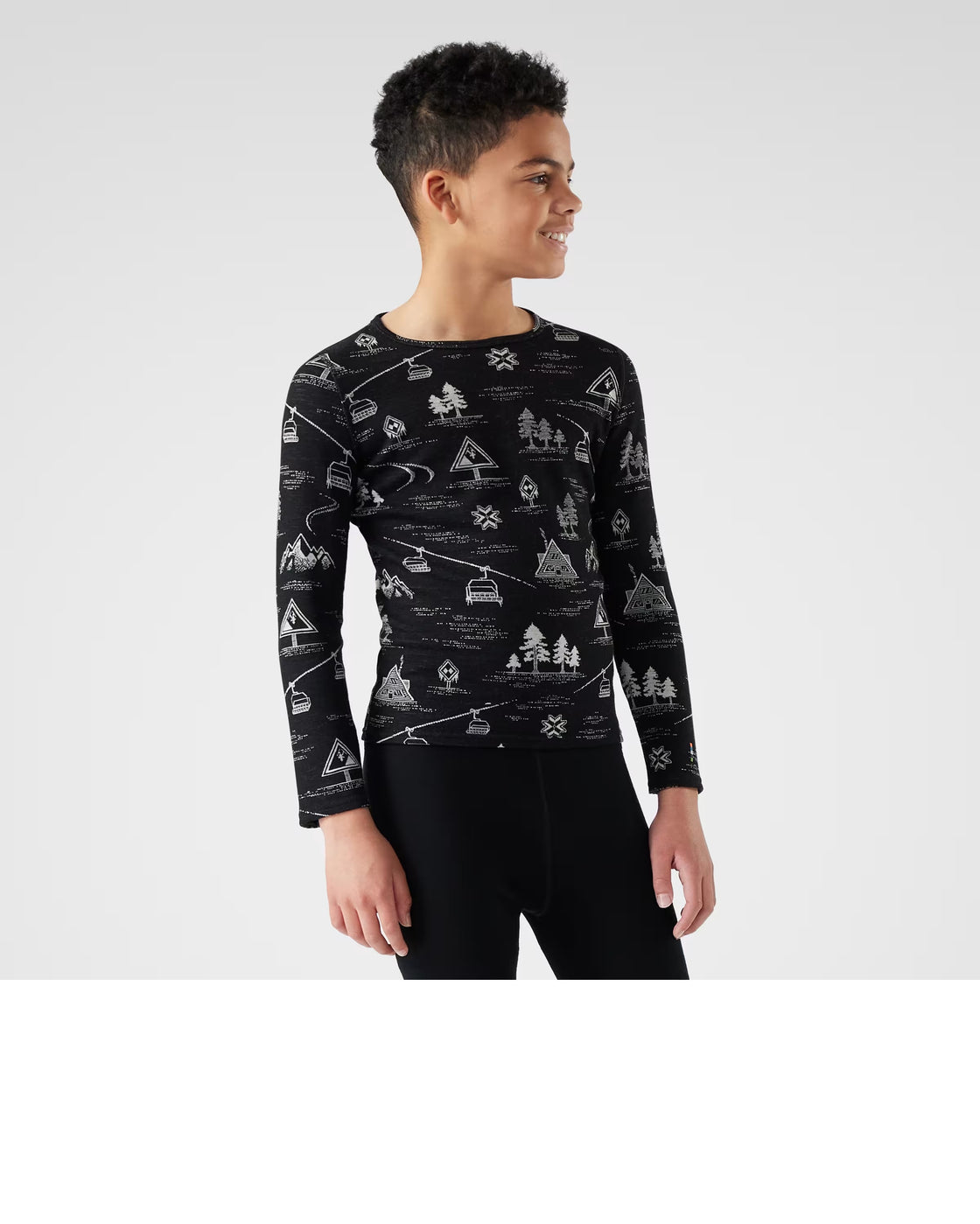 Kids Thermal Merino Base Layer Crew 250