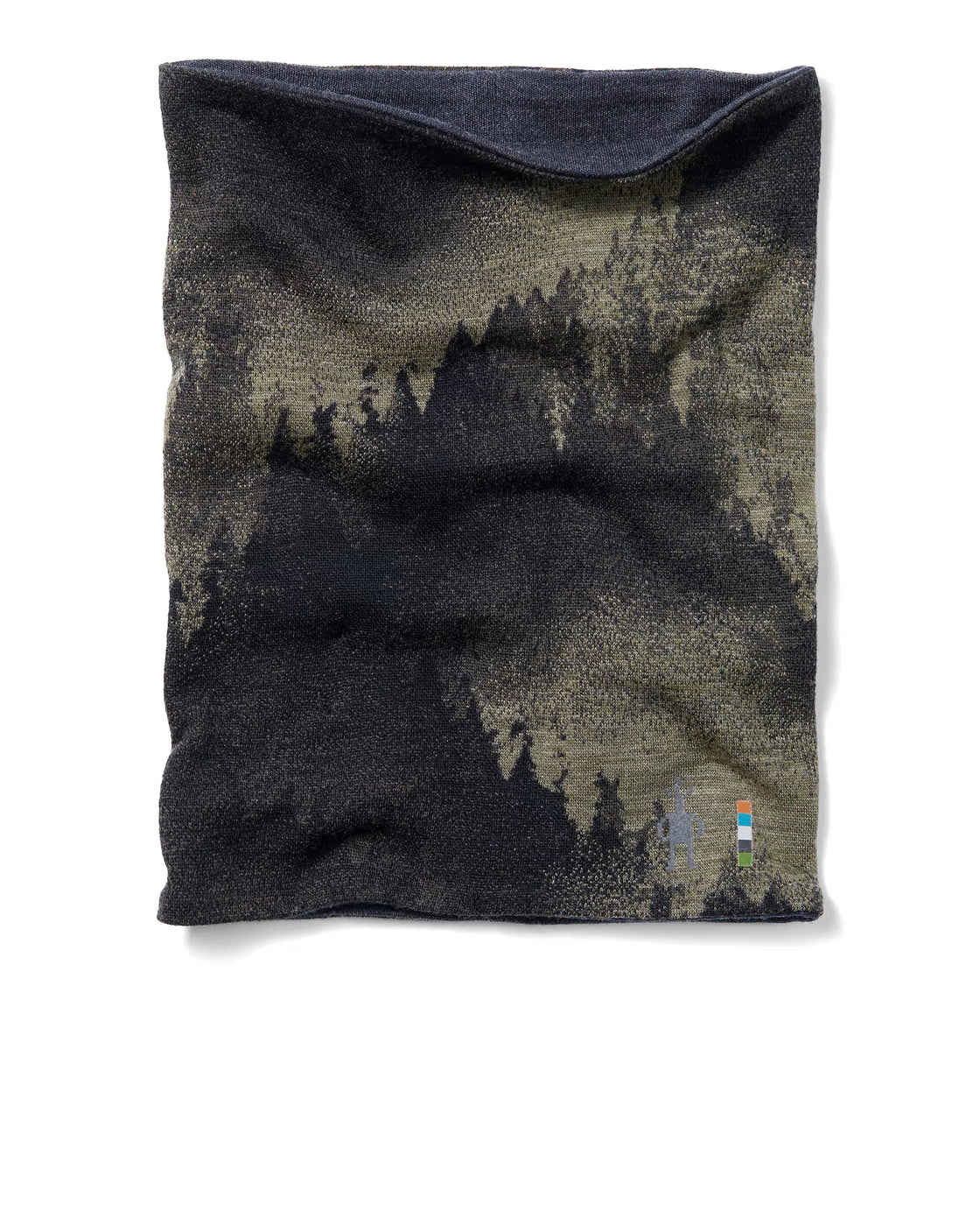 Thermal Merino Reversible Neck Warmer Foggy Pines