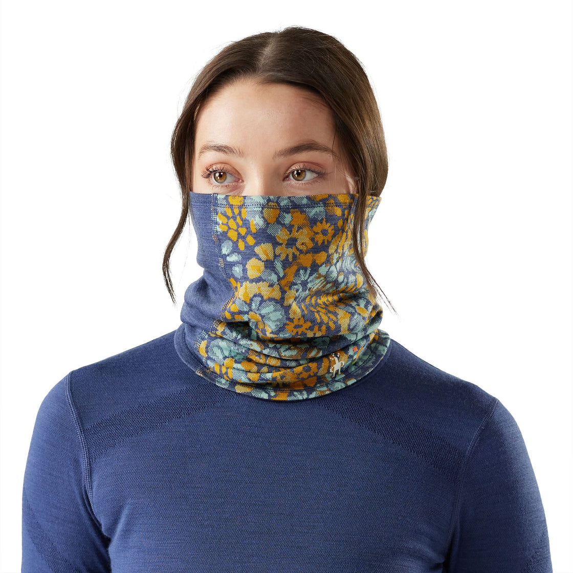 Thermal Merino Reversible Neck Warmer Floral
